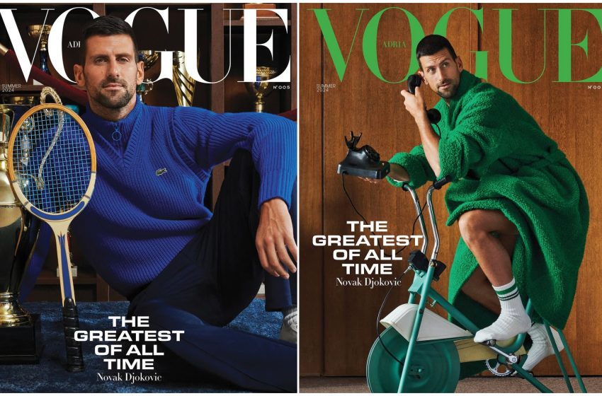  Novak Djokovic on the Covers of Vogue Adria as a 24-Trophy Legend